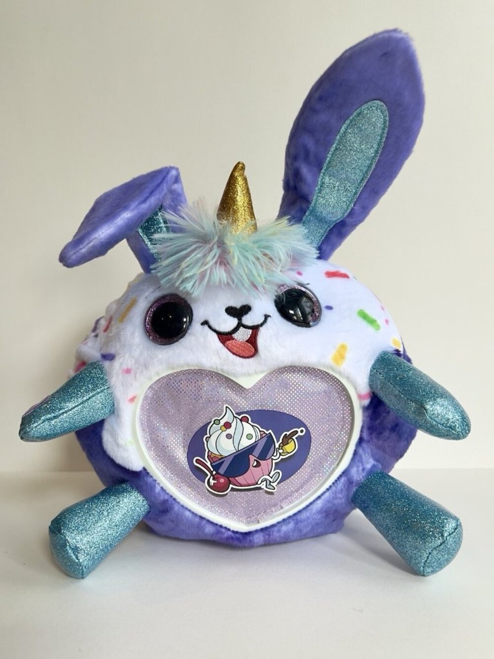 ZURU Rainbocorns Sweet Shake Surprise Donut Bunnycorn Talking Plush Works